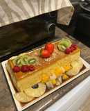 Flan de turrón