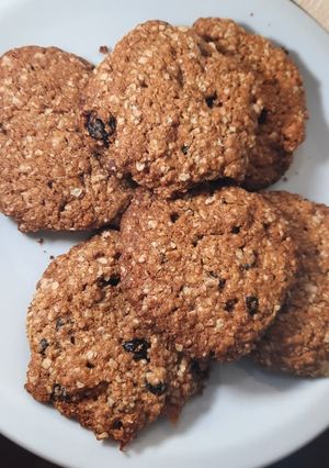 Una foto de Galletas de avena y pasas