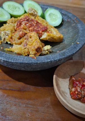 Foto resep Tempe Penyet Sambal Bawang Kaki Lima