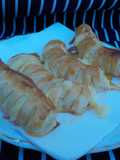Gusanos de hojaldre rellenos de crema