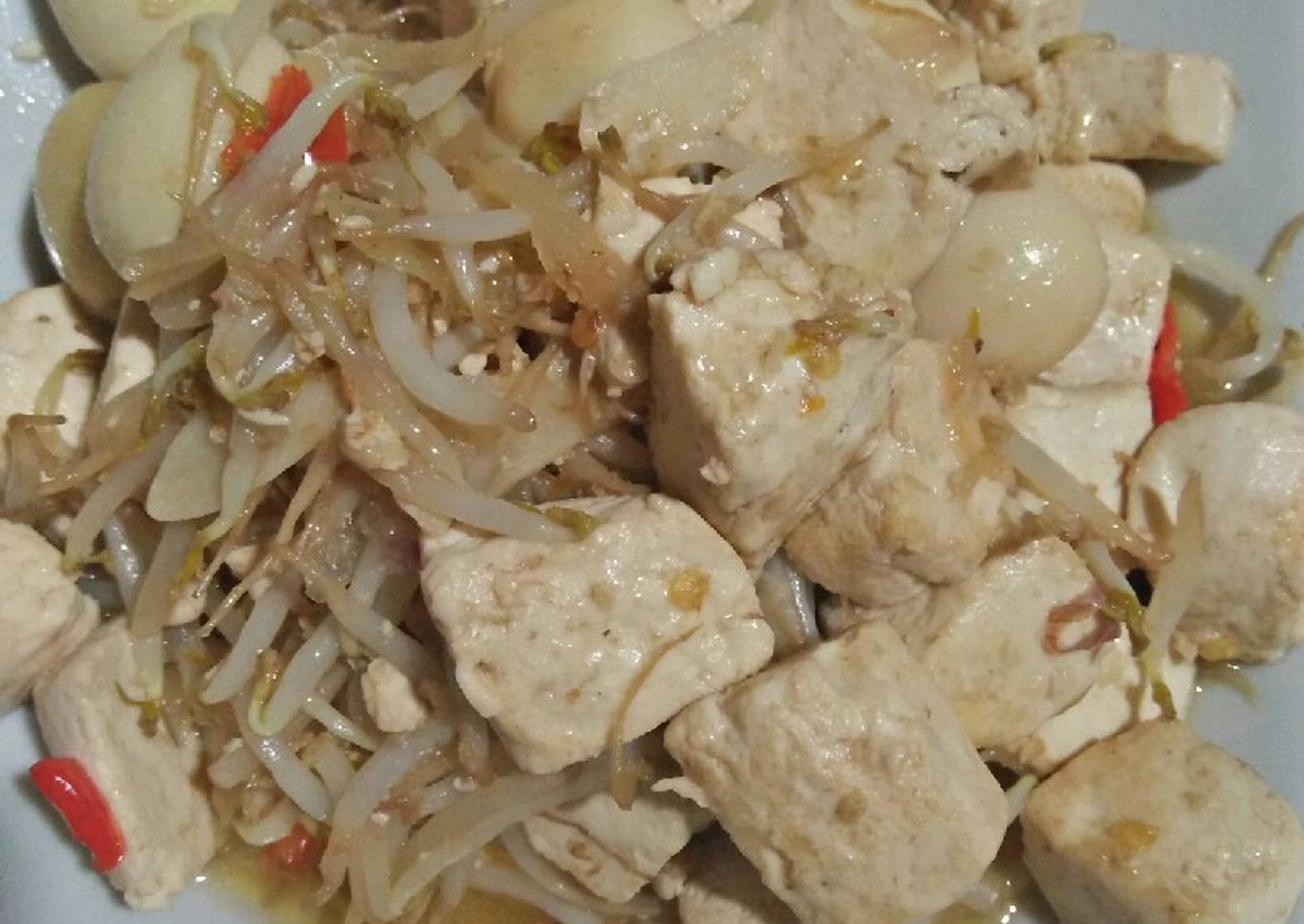 Tumis Tahu Toge Telur Puyuh