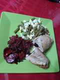 Rollitos de pollo y vegetales