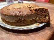 Una foto de torta fácil con royal