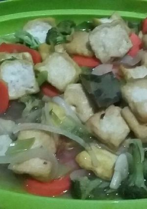 Foto resep capcay tahu enak