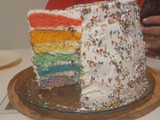 Torta helada arcoíris 🌈