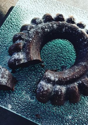 Une photo de Fondant au chocolat,  pois chiche et datte