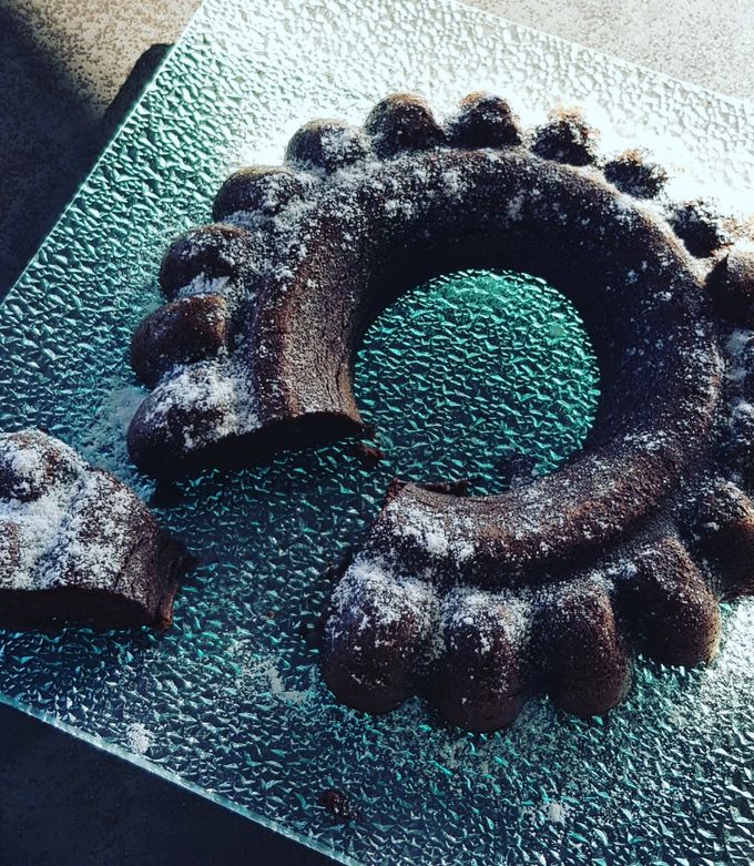 Une photo de Fondant au chocolat, pois chiche et datte