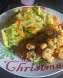 Filete de Tilapia con camarones🍤 al ajillo🧄