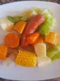 Cocido simple, de vegetales y chorizo. #1receta1arból
