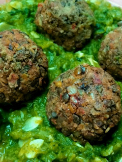Una foto de Albóndigas de lentejas, veganas y sin gluten
