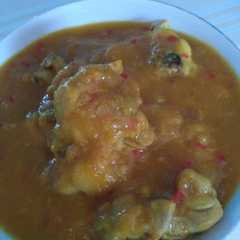 A picture of Kinok ayam (tempoyak).