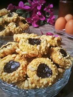 Foto resep Peanut Choco Thumbprint Cookies
