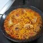 Sartén de arroz con pollo