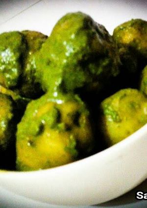 A picture of Mint Potato/Pudina Aloo.