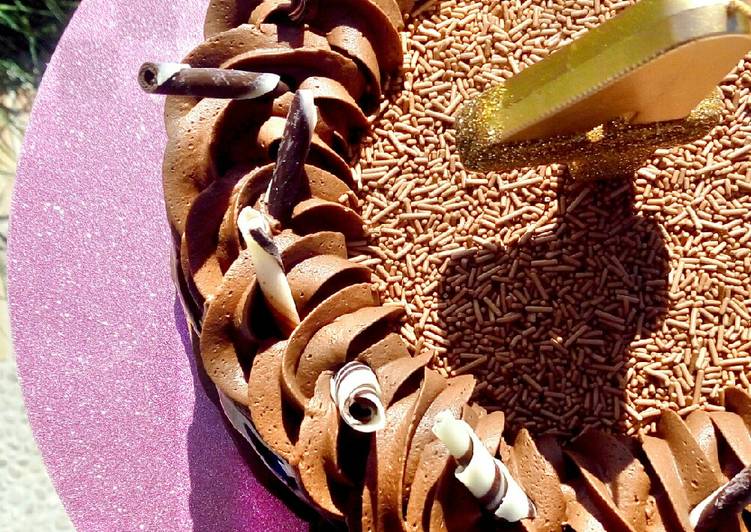 Steps to Prepare Quick Tarta de chocolate