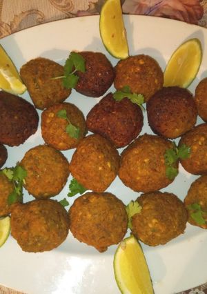 Una foto de Falafel de lentejas