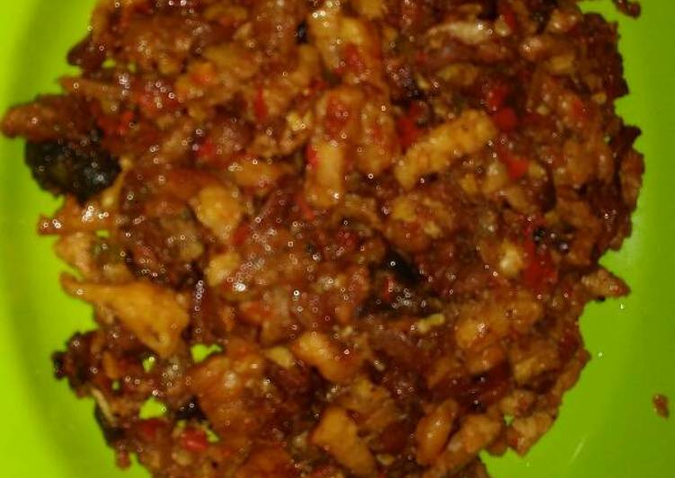 Ayam suwir lombok ijo