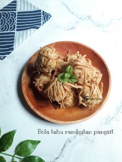 Foto resep Bola tahu rambutan pangsit