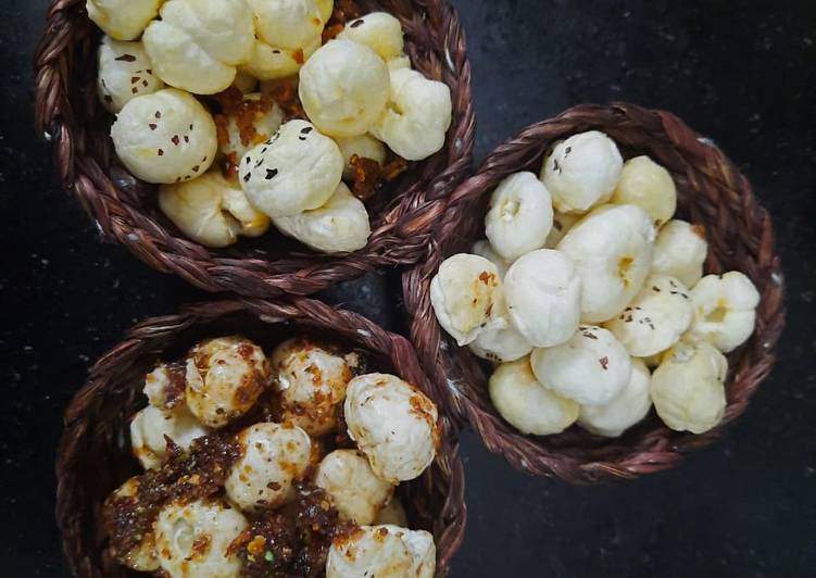 Steps to Prepare Award-winning Flavoured fox nut in bowl