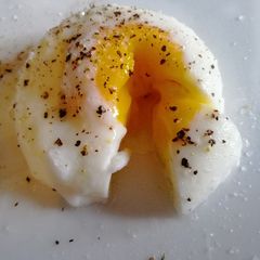 #Microwave poached egg A picture of #Microwave poached egg.