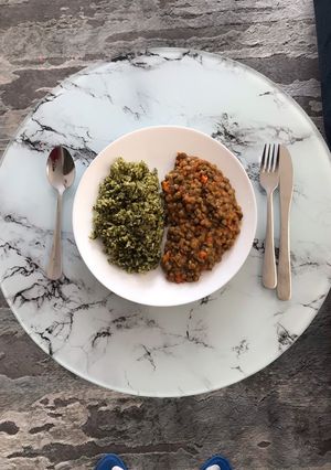Una foto de Variemos el menú con un arroz de espinaca 🍚🌱🤤
