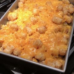 A picture of Sausage & Tater Tot Casserole.