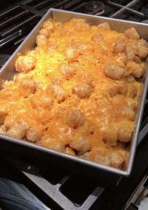 A picture of Sausage & Tater Tot Casserole.