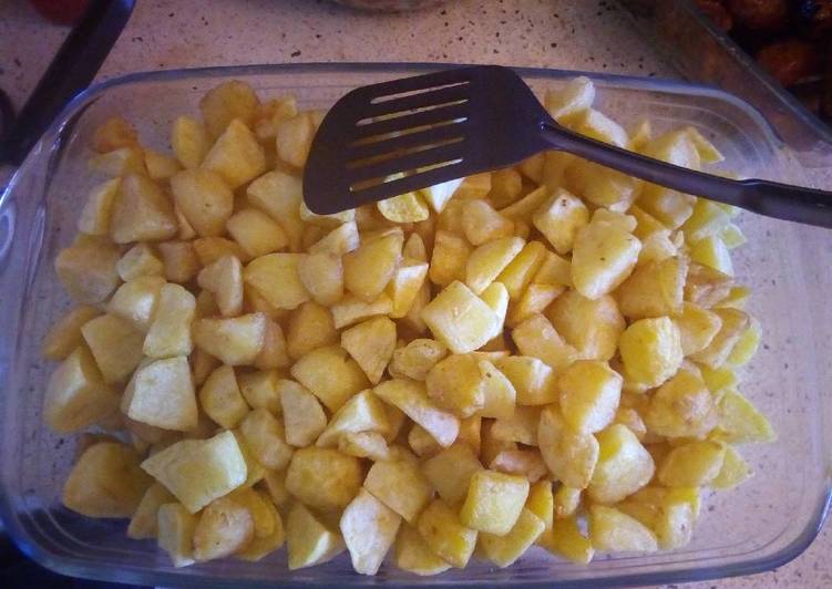 Diced potatoes