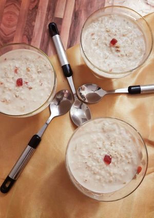 A picture of Ceramalized Apple Walnut Kheer.