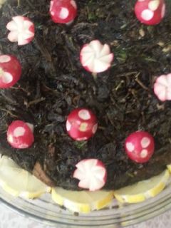 صورة لوصفة ملوخية وأرز