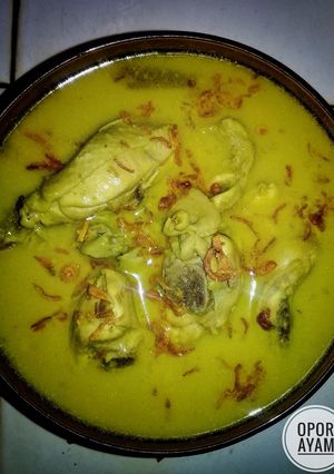Foto resep Opor ayam bumbu kuning