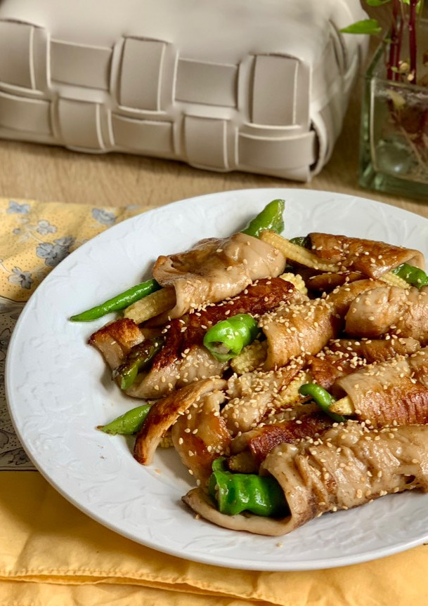 杏鮑菇蔬食捲（偽燒肉捲） 的食譜成品照片