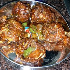 A picture of Veg Manchurian.