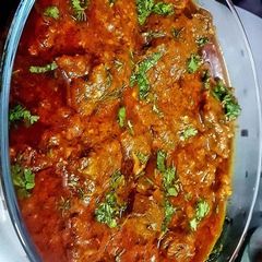 A picture of Khatta meat.