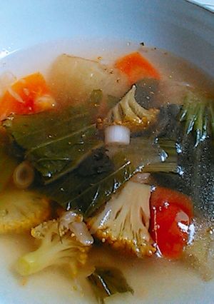 Foto resep Sop pokcoy, brokoli, wortel