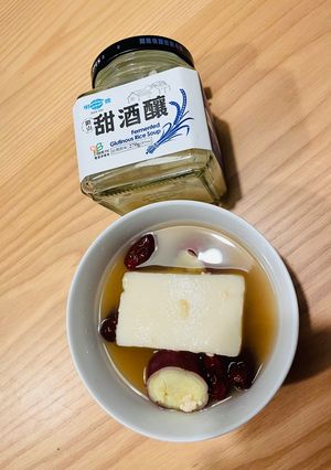 日式麻糬地瓜酒釀甜湯 的食譜成品照片