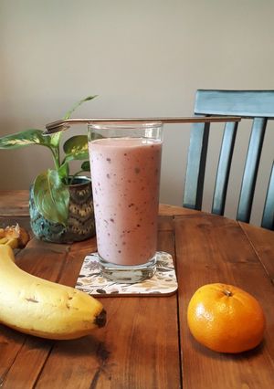 Foto resep Smoothie banana mix berry
