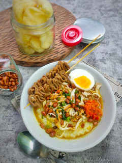 Foto resep Bubur ayam kuah kuning