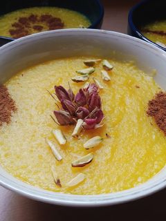 عکسی از دستور شله زرد