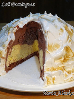 Foto principal de Tarta Alaska súper fácil (Tarta de helado con merengue)