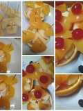 Pinchos de fruta coloridos