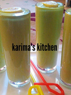 A picture of Banana avocado smoothie.