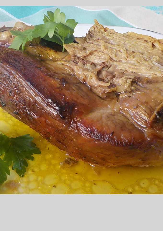 Una foto de Pierna de cordero al horno tradicional