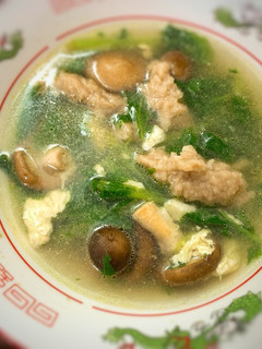 小松菜香菇肉羹湯 的食譜成品照片
