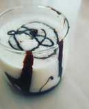 Chocolate syrup Dahi lassi