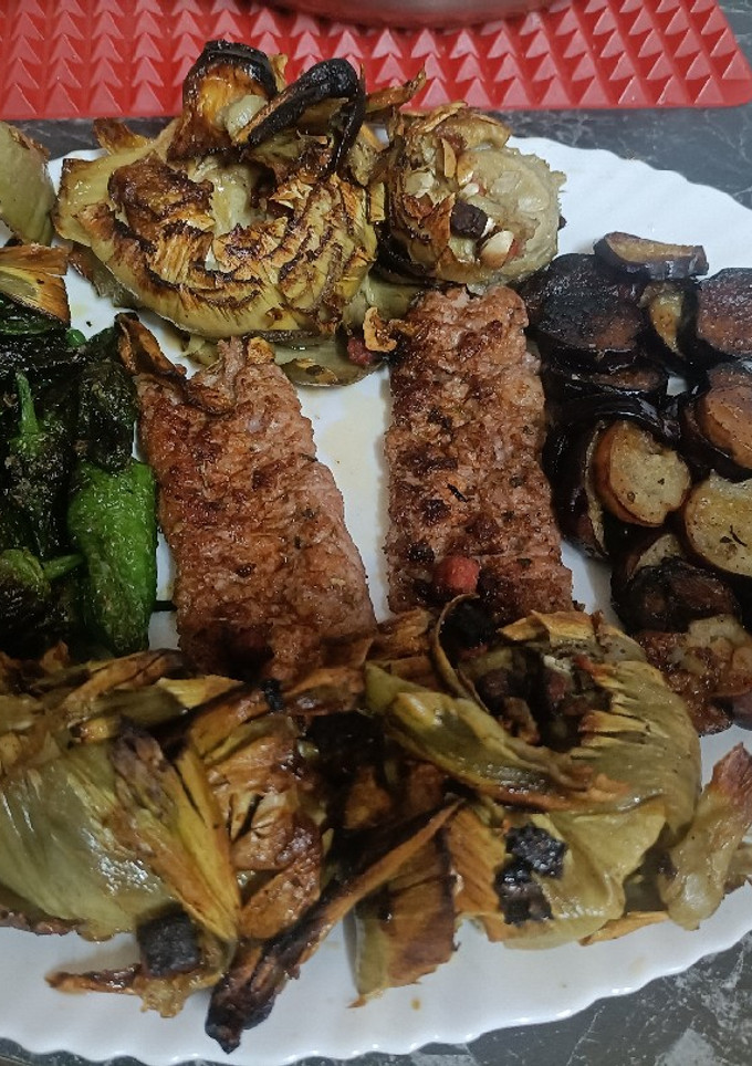 Una foto de Combi de longaniza y verduras