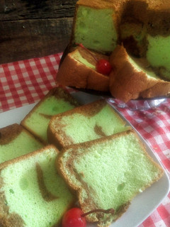 Foto resep Chiffon pandan coklat