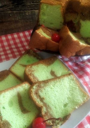 Foto resep Chiffon pandan coklat