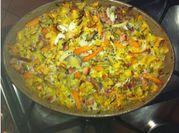 Une photo de lardons poivrons