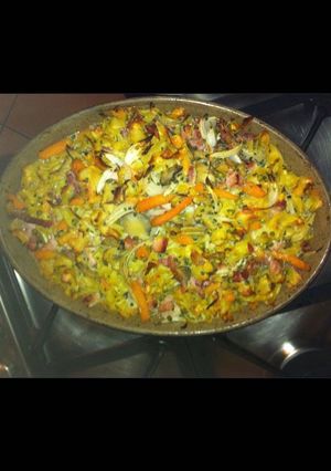 Une photo de Gratin de légumes emmental et comté au curry